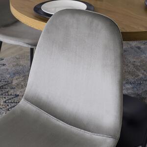- Minimalistická jedálenska stolička OSCAR FARBA: sivá