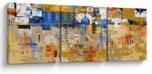 Obraz - Múr nárekov, Jeruzalem, Izrael (s hodinami) (90x30 cm)