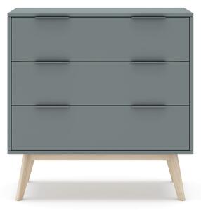 MUZZA Komoda COSI 80 x 83 cm modrá