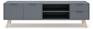 MUZZA TV stolík COSI 180 x 53 cm modrý
