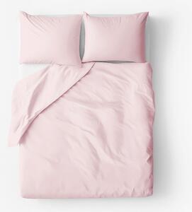 Goldea bavlnené posteľné obliečky - púdrovo ružové 140 x 220 a 70 x 90 cm