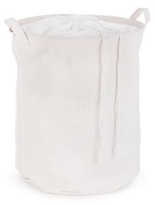 MUZZA Kôš na bielizeň DERY Ø 40 cm biely