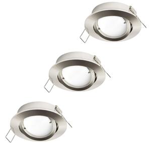 Eglo 31692 - SADA 3x LED podhľadových svietidiel TEDO 1xGU10/5W/230V
