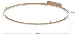 Brilagi - LED stmievateľné svietidlo PORTOFINO LED/85W/230V pr. 120 cm béžové + s diaľkovým ovládačom
