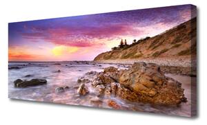 Obraz na plátne More kamene krajina 125x50 cm
