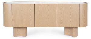 MUZZA Komoda LIATO 200 x 80 cm prírodná