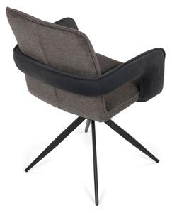 Jedálenská stolička otočná 180° DCH-F1146 GREY2 sivá