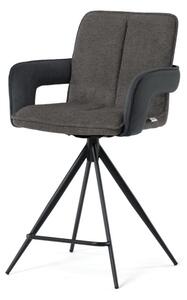 Barová stolička otočná 180° AUB-F1146 GREY2 sivá
