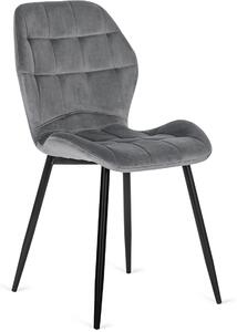 - Dizajnová jedálenská stolička LUCKY FARBA: sivá, FARBA NÔH: čierna