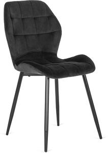 - Dizajnová jedálenská stolička LUCKY FARBA: čierna, FARBA NÔH: čierna
