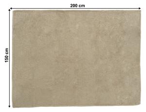 Obojstranná deka, béžovosivá, 150x200, DEFANA TYP 2