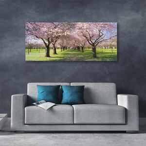 Obraz na plátne Chodník stromy príroda 125x50 cm