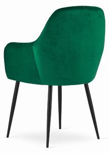 Jedálenská stolička LUGO zamat - Zelená