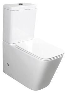 Sapho Porto - WC kombi s WC doskou Soft Close, biela PC102