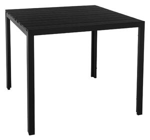 Záhradný stôl, 90 cm, čierna, ABELO