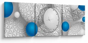 Obraz s 3D motívom (s hodinami) (90x30 cm)