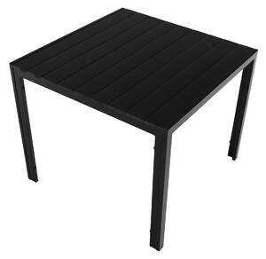 KONDELA Záhradný stôl, 90 cm, čierna, ABELO