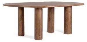 MUZZA Jedálenský stôl NATAS 200 x 120 cm hnedý