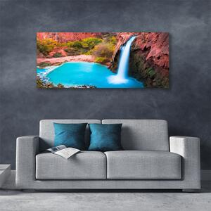 Obraz na plátne Vodopád hory príroda 125x50 cm