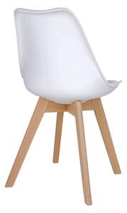 Biela Jedálenská stolička Molde 55 × 48 × 87 cm HOUSE NORDIC