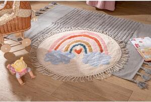 Detský koberec so strapcami KRUH 90 cm