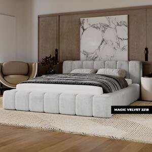 - Minmalistická čalúnená posteľ NETTIE ROZMER: 120 x 200 cm, TYP ROŠTU: KOVOVÝ ROŠT