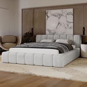 - Minimalistická čalúnená posteľ NETTIE ROZMER: 120 x 200 cm, TYP ROŠTU: KOVOVÝ ROŠT