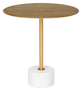 MUZZA Odkladací stolík COLEM Ø 51 cm zlatý
