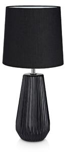 Čierna stolová lampa Markslöjd Nicci, ø 19 cm