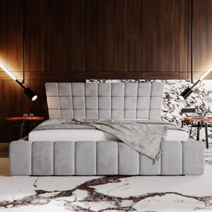 - Dizajnová čalúnená posteľ ALMA ROZMER: 160 x 200 cm, TYP ROŠTU: KOVOVÝ ROŠT