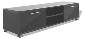 TV skrinka, lesklá čierna 120x40,3x34,7 cm