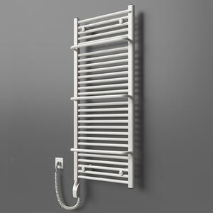 BPS-koupelny Elektrický kúpeľňový radiátor Bodam E AB-E 6240-02, pripojenie typ 02, 40x74 cm, biela RAL 9016