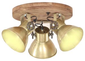 Industriálna stropná lampa 25 W mosadzná 42x27 cm E27