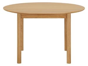 MUZZA Rozkladací jedálenský stôl ABERG Ø 120 (170 - 220) cm prírodný
