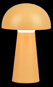 Trio R52176183 LED vonkajšie stolné svietidlo Lennon 1x2W | 180lm | 3000K | IP44 - 4 fázový dotykový stmievač, batéria, USB, oranžová