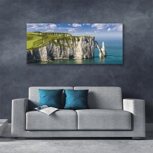 Obraz Canvas Útes pobrežie more skaly 125x50 cm