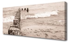 Obraz na plátne More pláž architektúra 125x50 cm