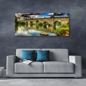 Obraz Canvas Most rieka architektúra 125x50 cm