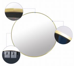 Zlaté okrúhle zrkadlo LEOBERT - rôzne veľkosti Priemer zrkadla: 60 cm