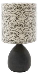 MUZZA Stolová lampa Flores 29 cm čierno-béžová