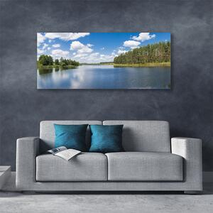 Obraz Canvas Jazero les príroda 125x50 cm