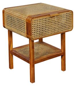 Hnedý Nočný stolík ROMANTEAKA 48 × 45 × 60 cm SIT MÖBEL