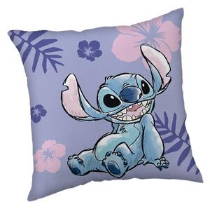 Jerry Fabrics Detský vankúšik s potlačou - Lilo a Stitch - fialová | 40 x 40 cm