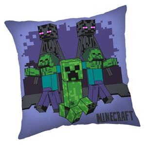 Jerry Fabrics Detský vankúšik s potlačou - Minecraft - Mobs coming for you | 40 x 40 cm
