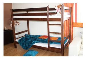 Maxi-Drew Poschodová drevená posteľ ADAS (orech) - 200 x 90 cm