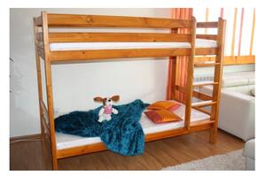 Maxi-Drew Poschodová drevená posteľ ADAS (jelša) - 200 x 90 cm