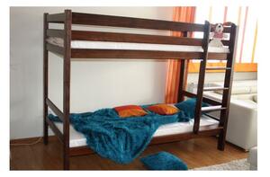 Maxi-Drew Poschodová drevená posteľ ADAS (orech) - 200 x 90 cm