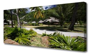 Obraz Canvas Listy palmy stromy príroda 125x50 cm