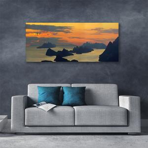 Obraz Canvas More skaly hory príroda 125x50 cm