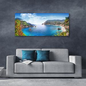 Obraz Canvas Záliv hory more príroda 125x50 cm